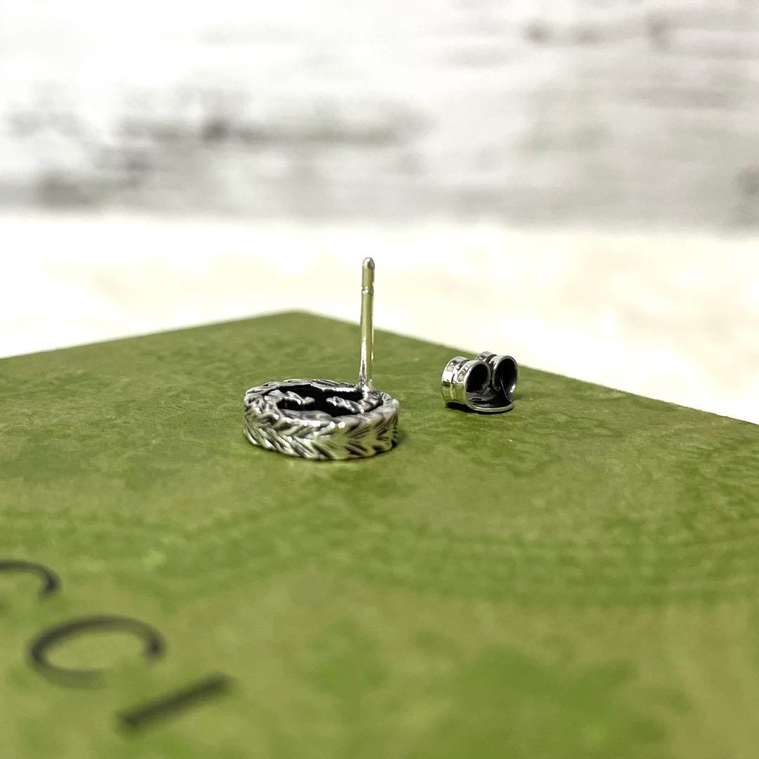 【極美品】グッチ　インターロッキングピアス片耳　メンズ/レディース　アラベスク