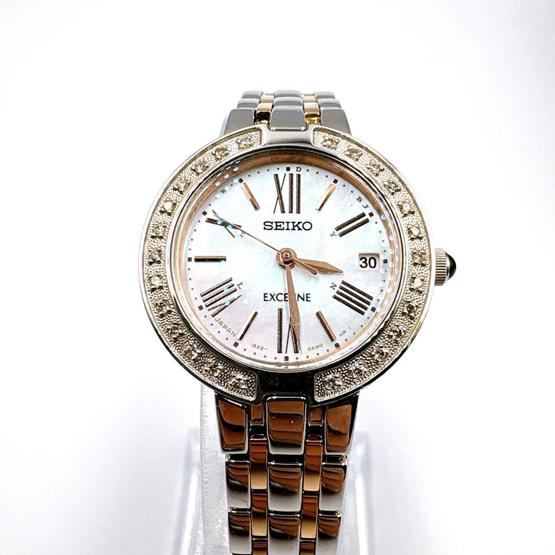 おかちめんこ様用【超美品】SEIKO セイコー ダイヤベゼル 電波ソーラー