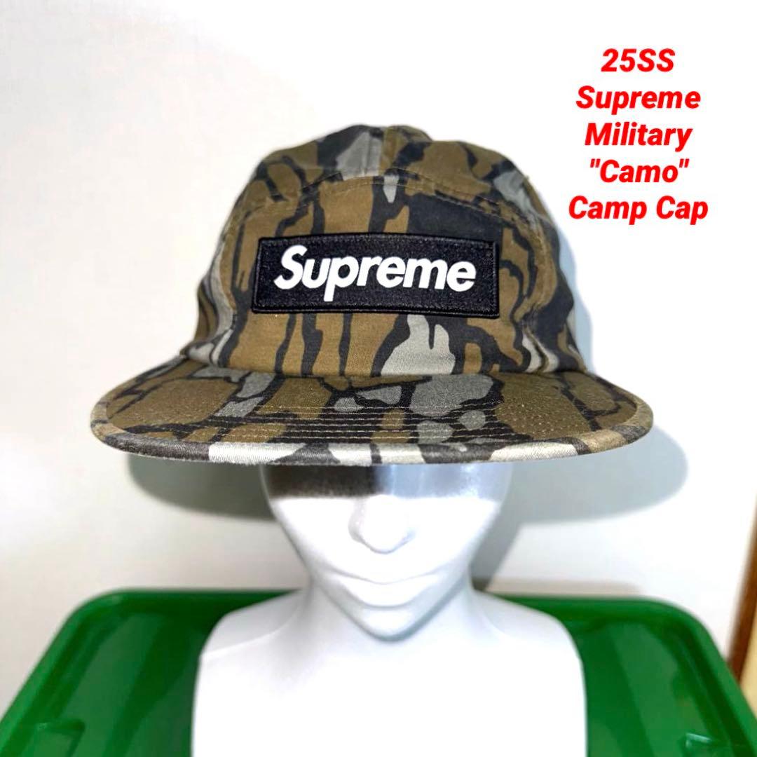 美品！25SS Supreme ミリタリー　カモ　迷彩　キャンプキャップ