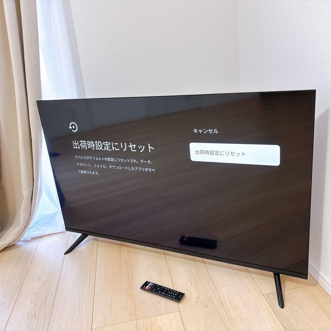 ★初期化済★4K チューナーレススマートテレビ 50インチ2022年製HDR画質