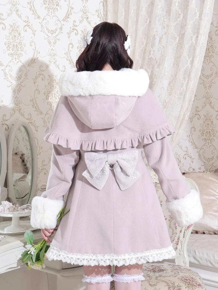 [NOEMIE]新品ケープフリルドーリーフレアコート