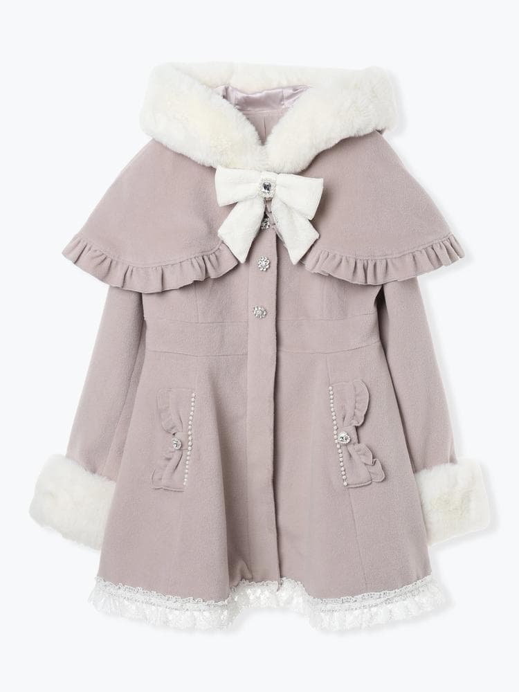 [NOEMIE]新品ケープフリルドーリーフレアコート