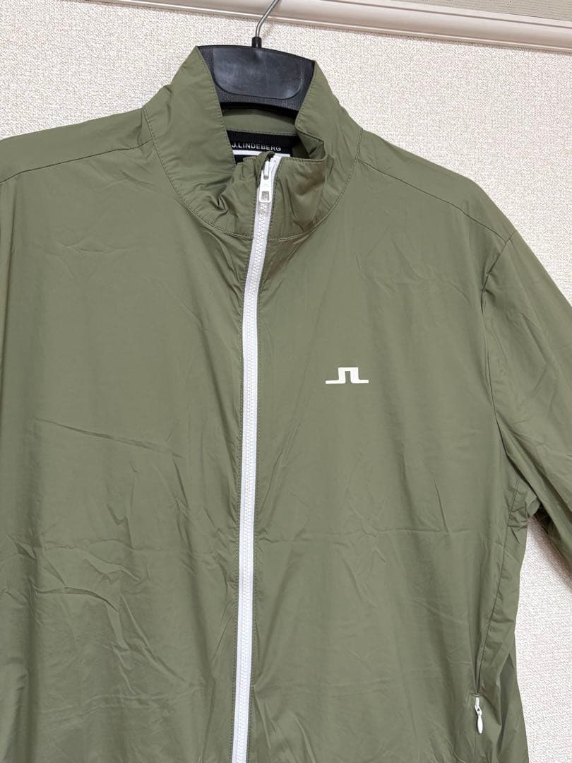J.LINDEBERG オリーブグリーン フルジップジャケット