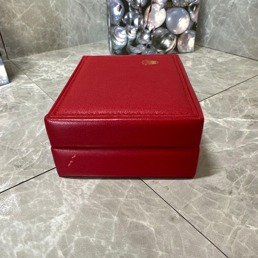 ROLEX レザー製カードケース レッド