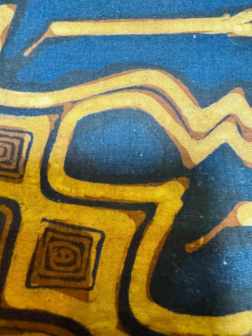 バリ島ヴィンテージバティック、手染め ベッドカバー 幅100cm、長さ119