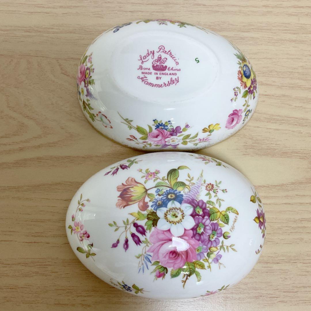 ハマースレイ　レディーパトリシア　ハワードスプレイ　エッグ　トリンケットボックス