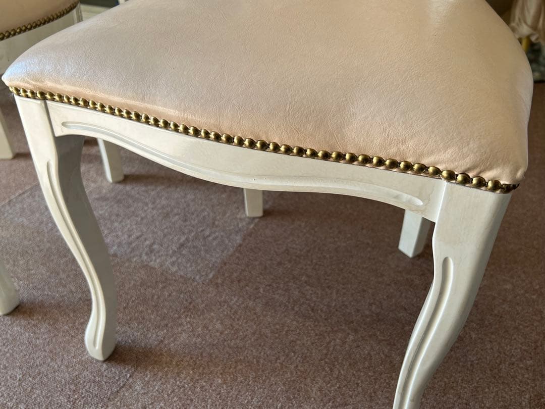 ④サルタレッリ　猫脚チェア※4脚同時販売のみ(この商品のみ小さなヘコミ有り)