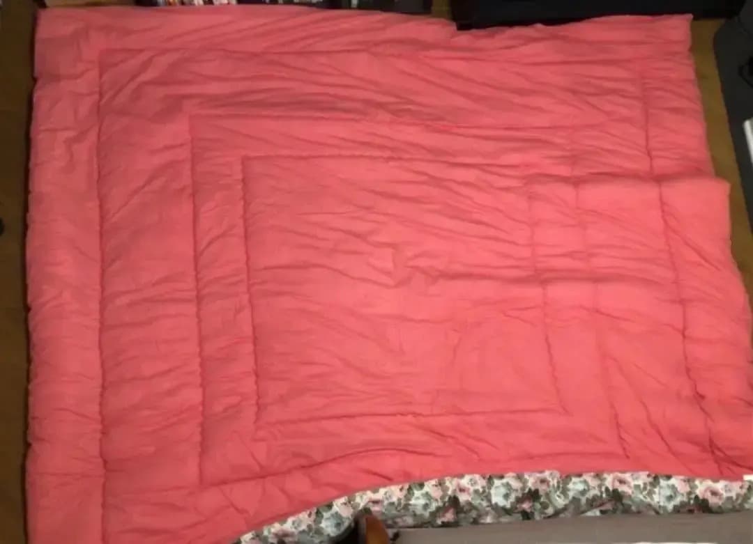 西川　こたつ布団　レンシ　正方形　アンティーク