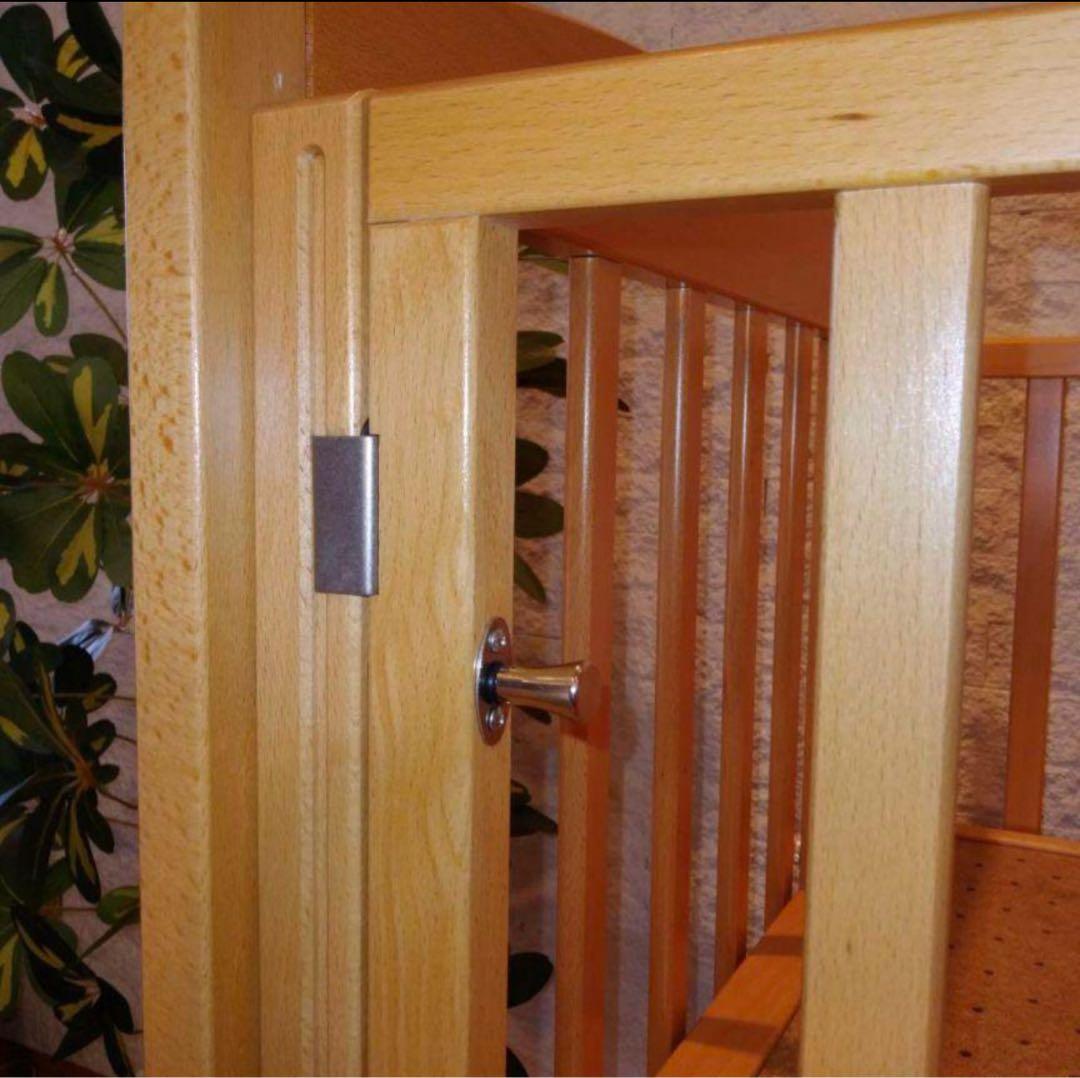 KATOJI　ハイタイプ　ベビーベッド　ツーオープン　ナチュラル