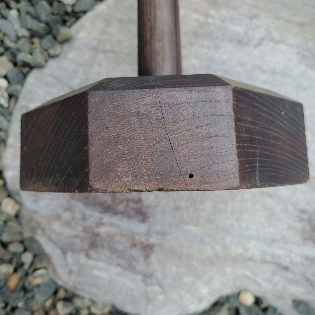 和骨董・木製燭台・アンティーク雑貨