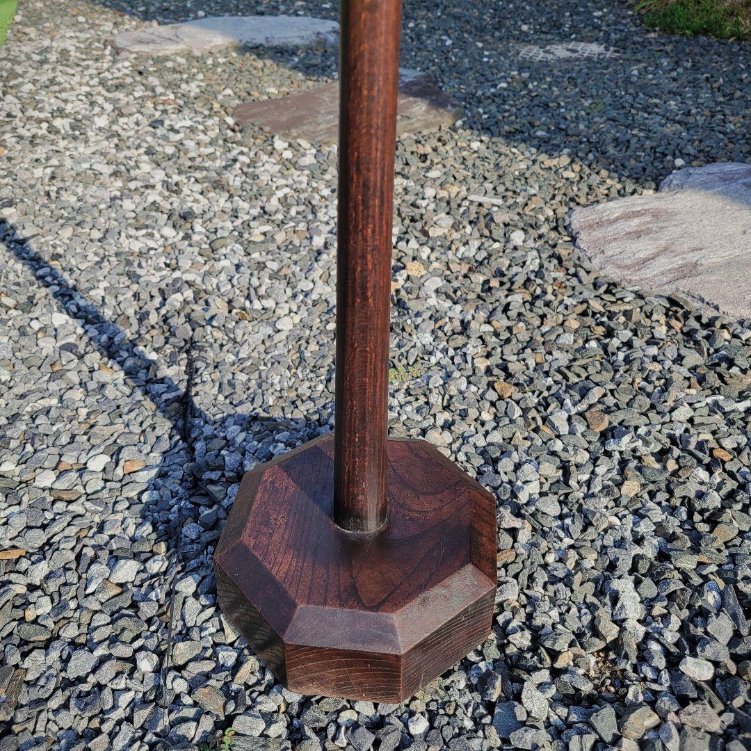 和骨董・木製燭台・アンティーク雑貨