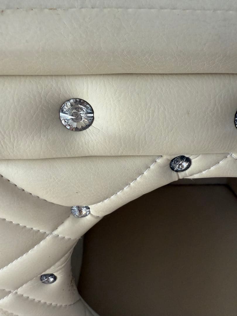 高級 ペットハウス スツール兼用 姫系 フレンチインテリア 小型犬用 レザー調