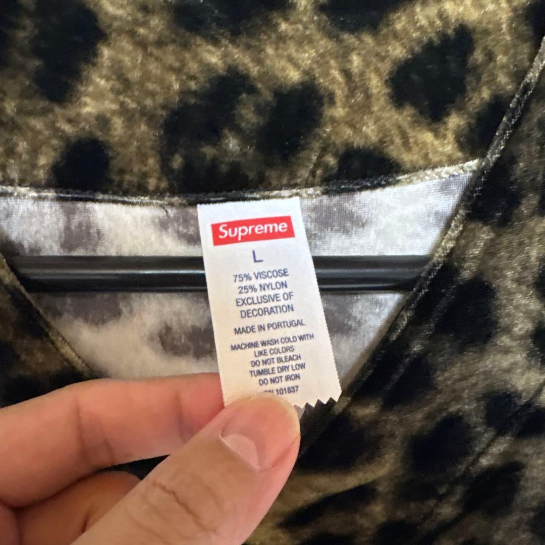 【即完】Supreme Velvet Baseball Jersey L