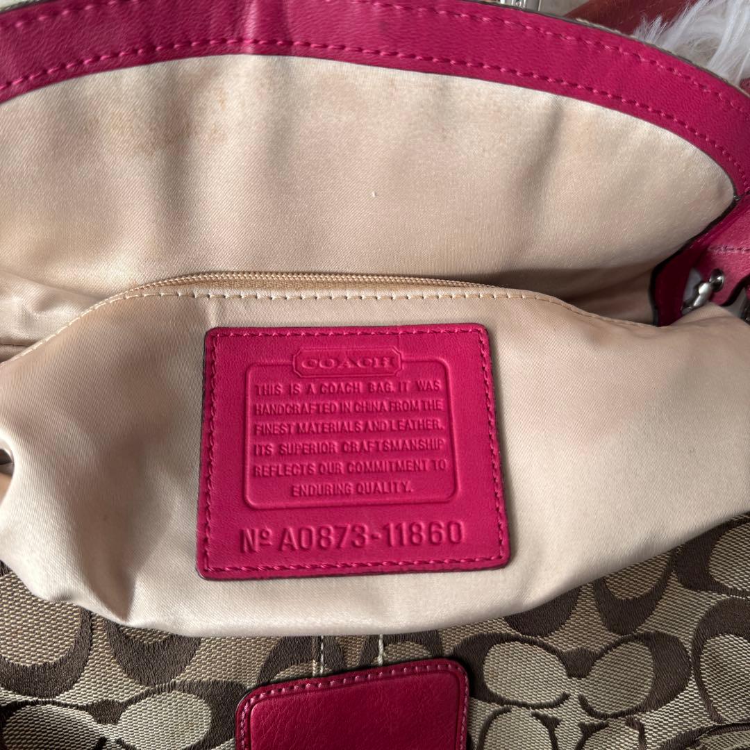希少✨人気 コーチ ワンショルダーバッグ ピンク ソーホー 11860 肩掛け