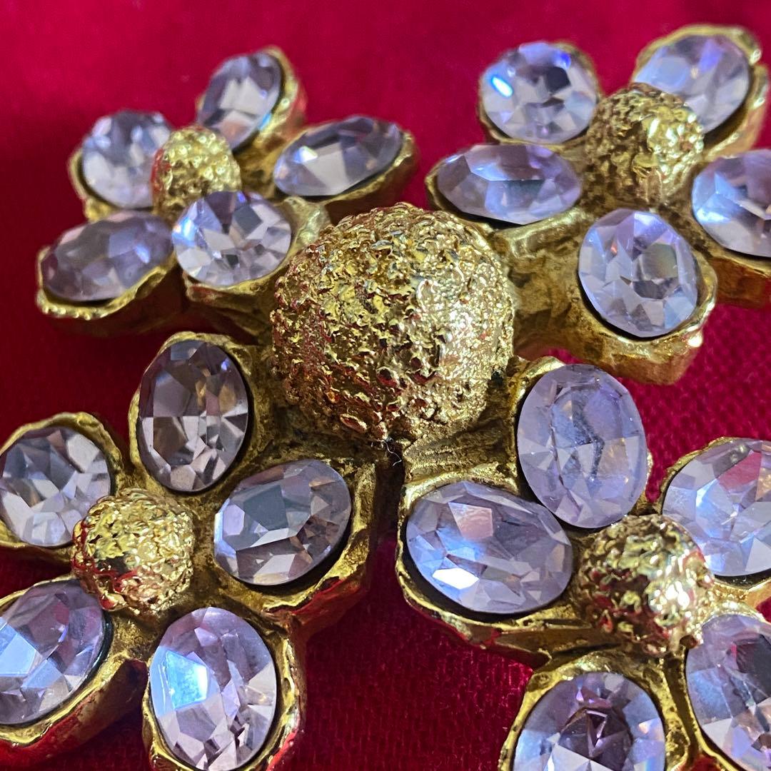 クリスチャンラクロワ ブローチ ヴィンテージ フラワー オートクチュール