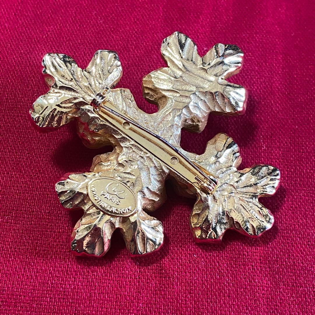 クリスチャンラクロワ ブローチ ヴィンテージ フラワー オートクチュール