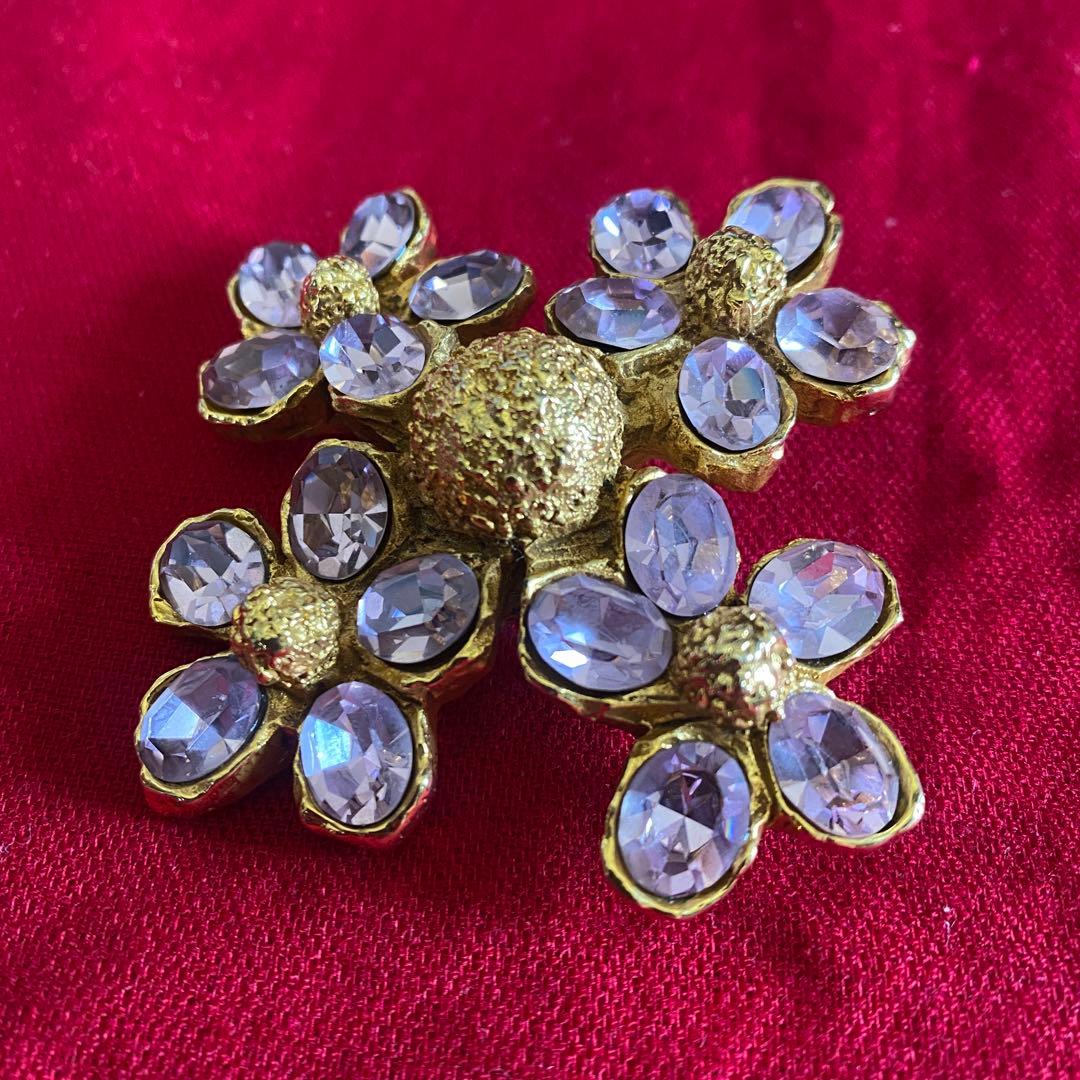 クリスチャンラクロワ ブローチ ヴィンテージ フラワー オートクチュール