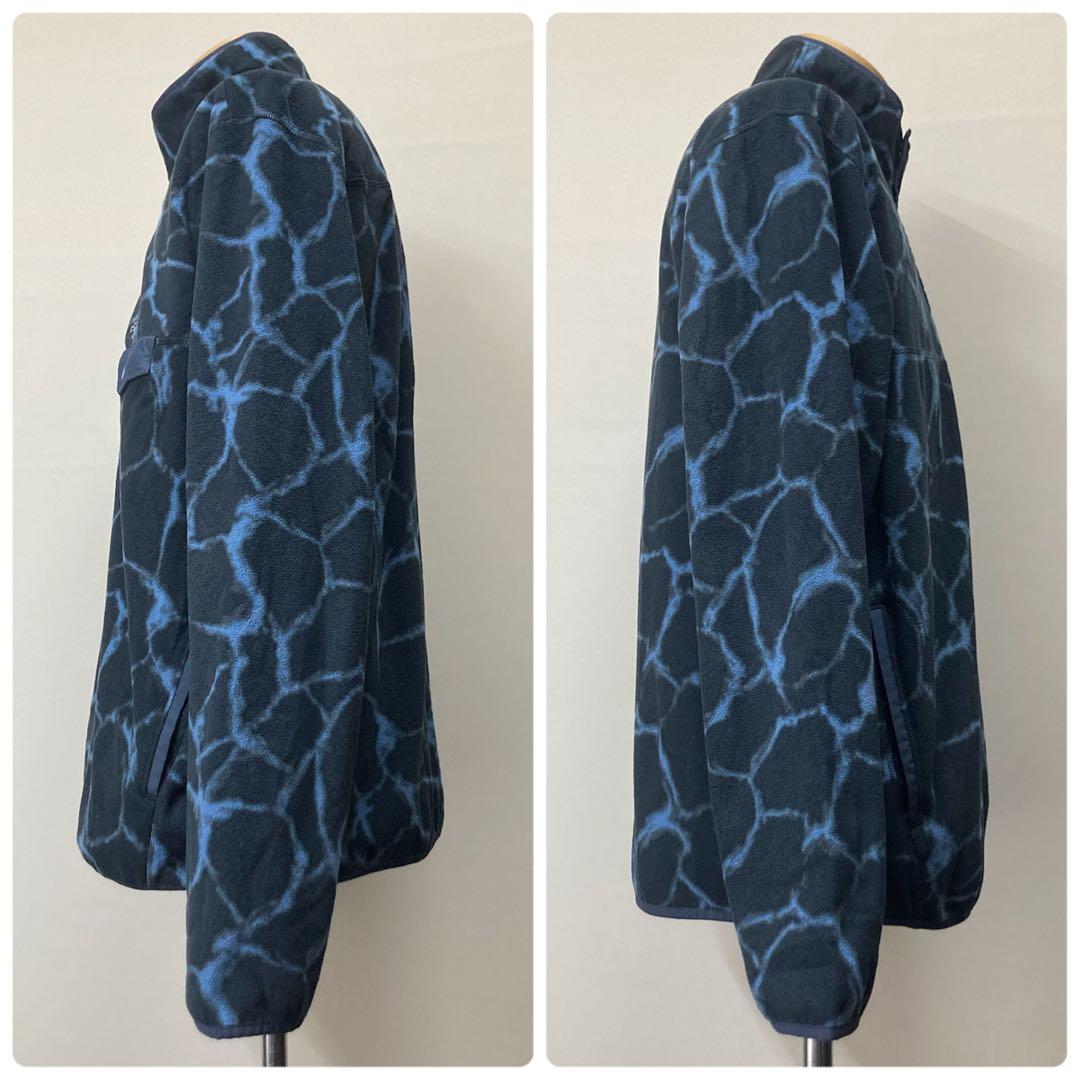 【レアなサンダー柄】エディーバウアー スナップT フリース プルオーバー 美品