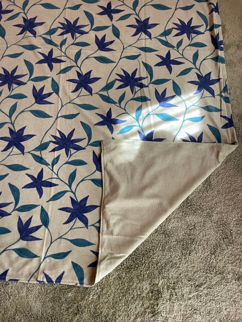 国産【シビラ】あったか掛カバー　パイル地　綿100％ シングル　グリーン