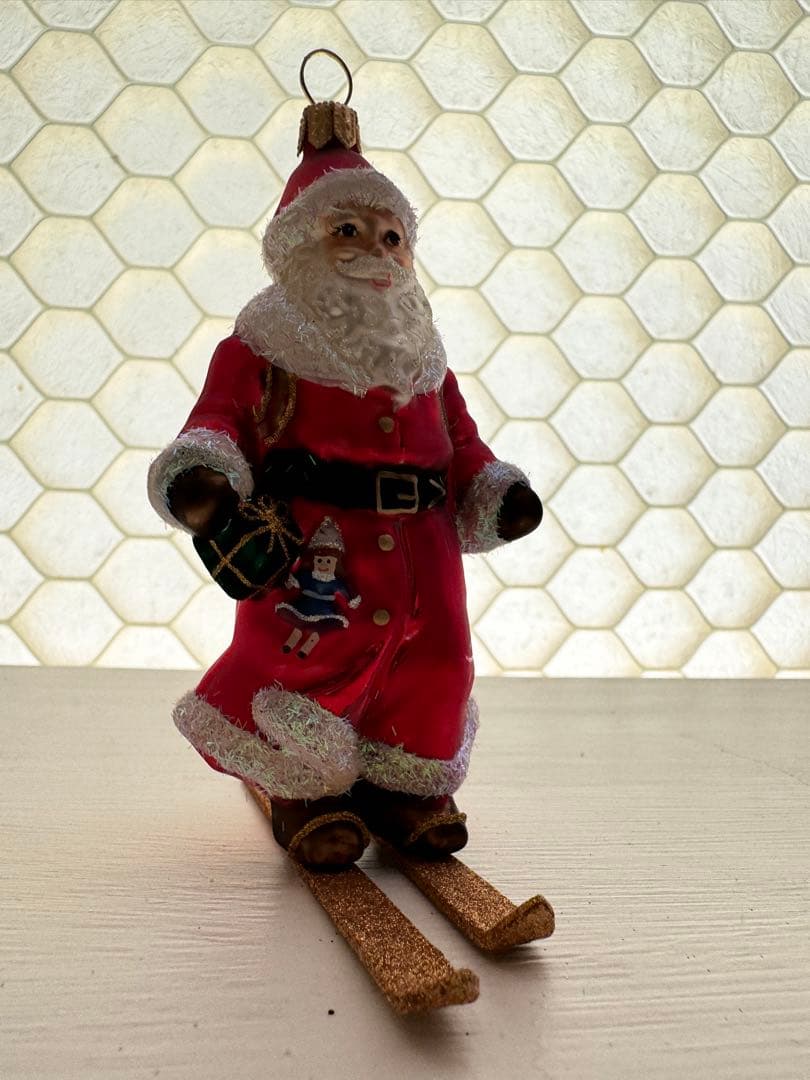 クリスマスオーナメント　スキーサンタクロース　アッシュペーフランス