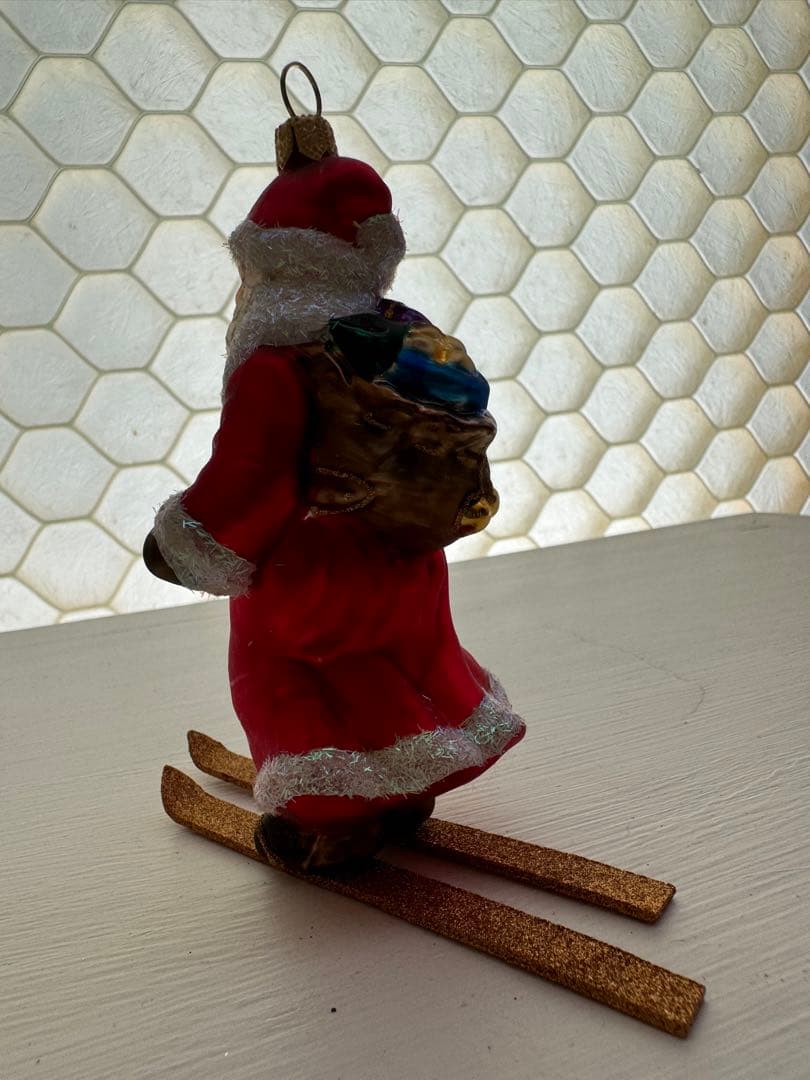 クリスマスオーナメント　スキーサンタクロース　アッシュペーフランス