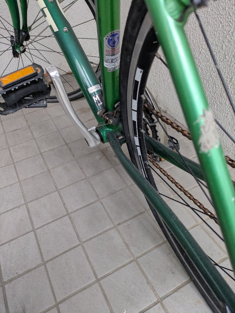 グリーン クロスバイク アルミフレーム