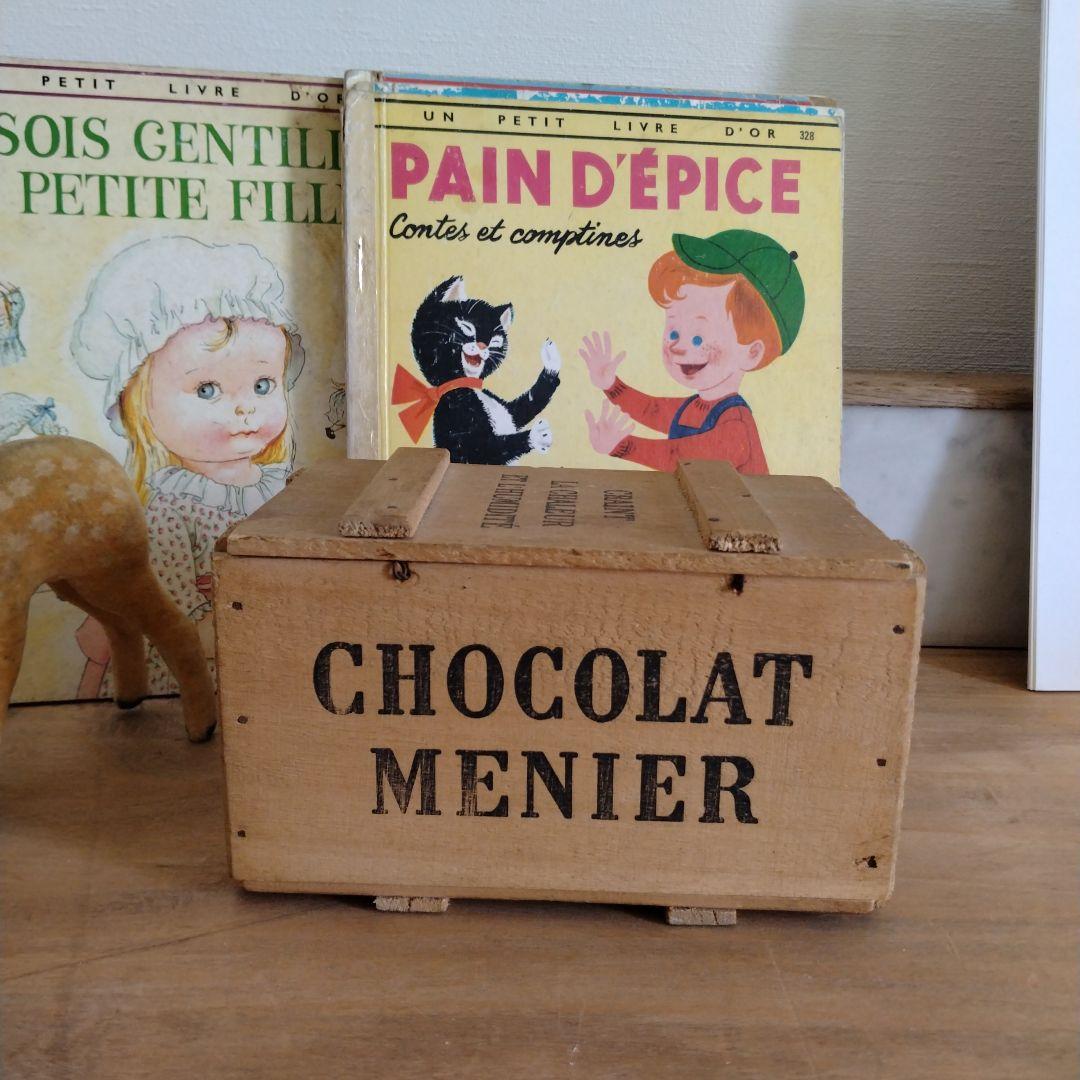 再入荷！美品ショコラティエ『ショコラムニエ』の木箱/ドール・アンティーク