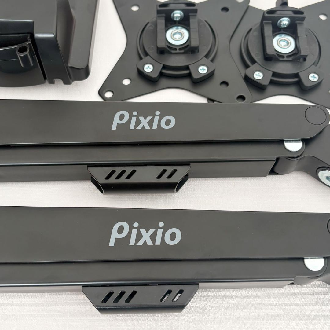 【極美品】Pixio PS1D Wave モニターアームデュアル ブラック