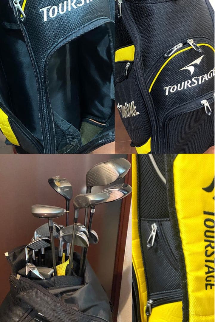 【初心者向け】ゴルフ フルセット メンズ キャディーバック付き14本