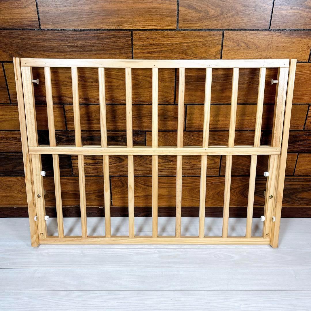 【美品】大和屋 トール Wオープン ミニベビーベッド ミニサイズ ナチュラル