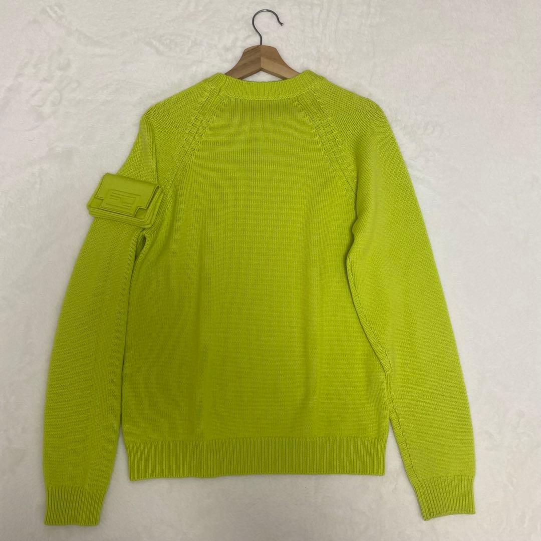 FFロゴ✨フェンディ2022年製 クールネック プルオーバー ポーチ ニット