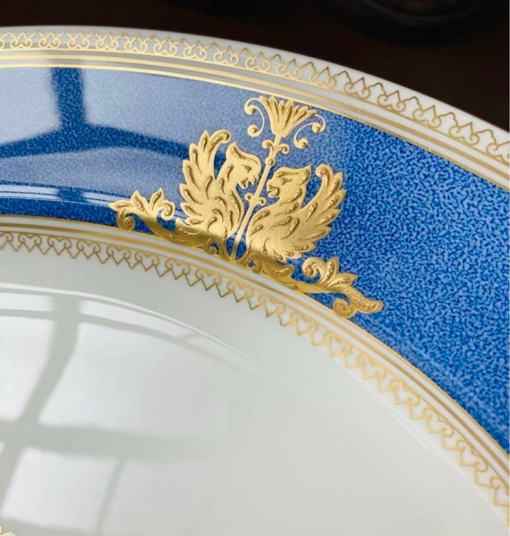 ウェッジウッド コロンビア　パウダー　ブルー オーバルプレート