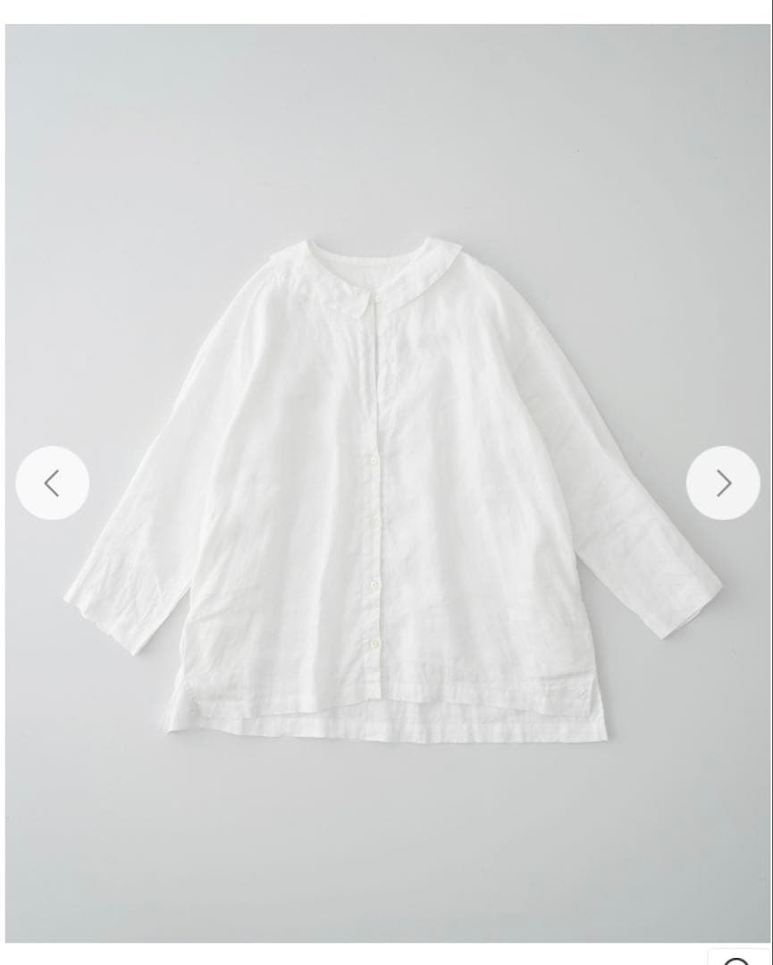 ネストローブ リネンルーズミディカラーシャツ