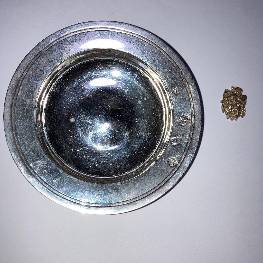 純銀製　皿　エリザベスディッシュ　銀食器　アンティーク