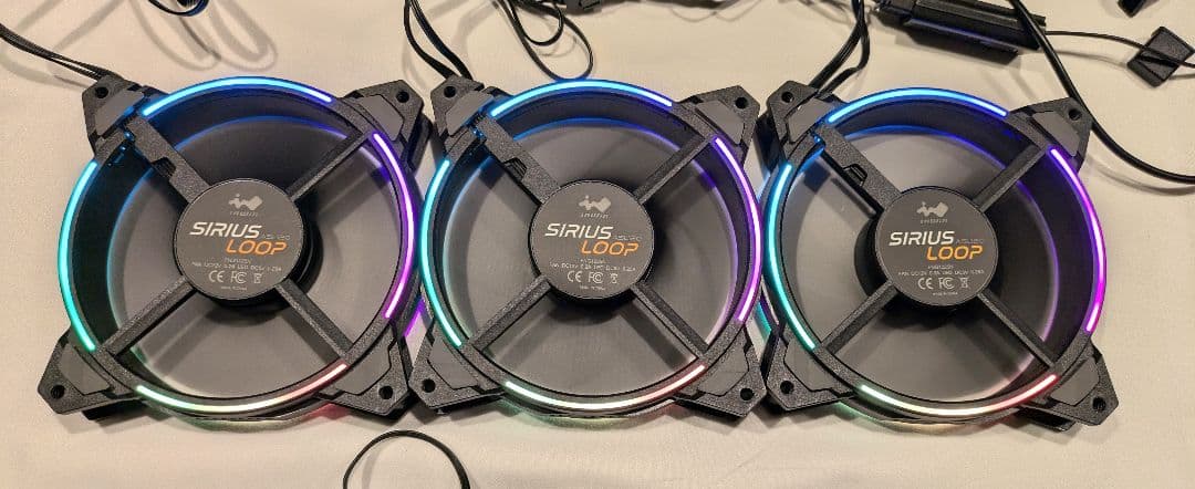 INWIN Sirius Loop ASL120 120mm ファン x10個