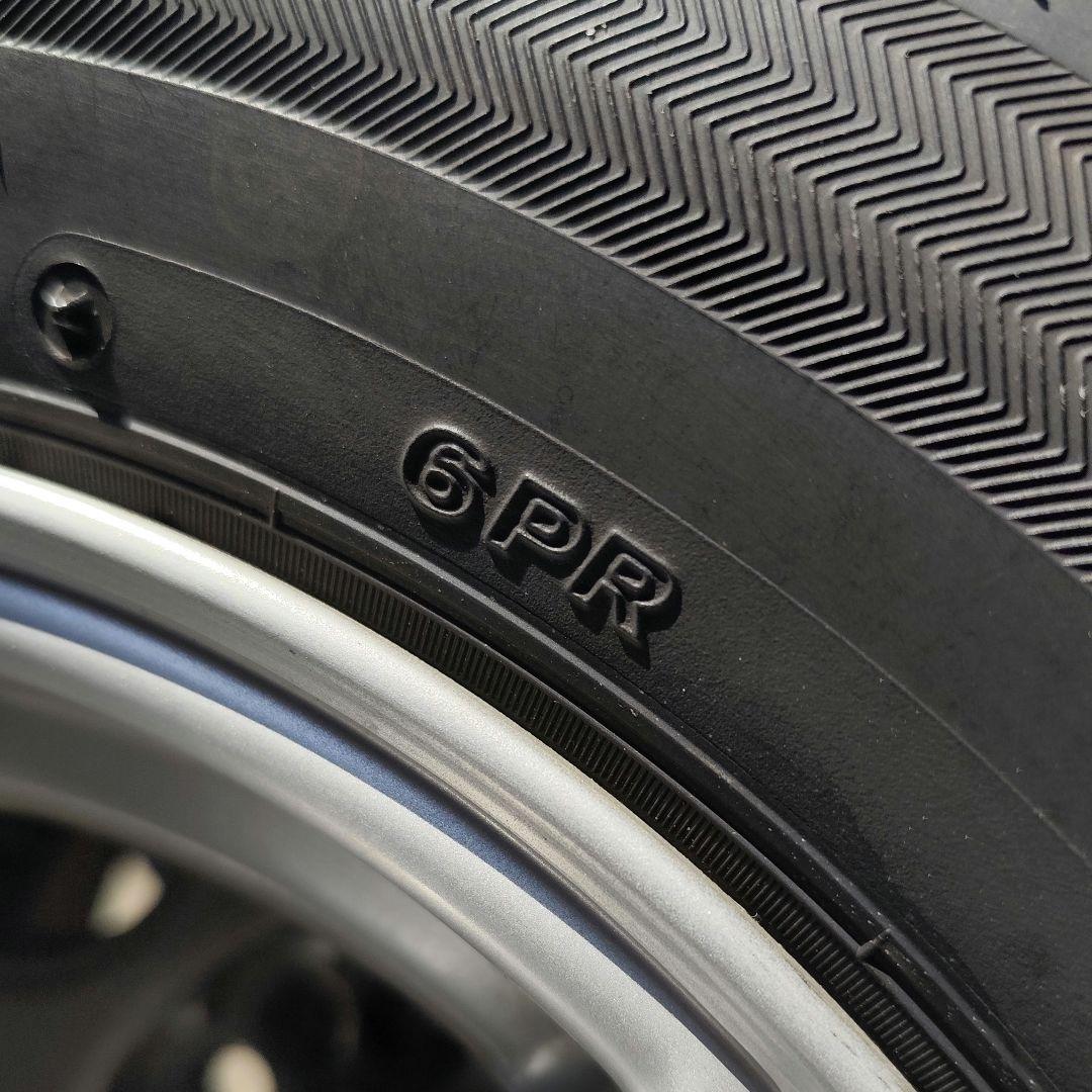 ①ブリヂストン W300 145R12 タイヤ×アルミ セット品 ２本