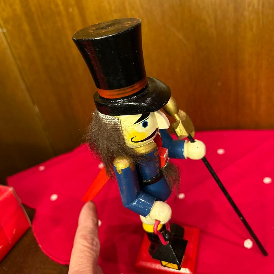 ヴィンテージ美品ドイツ ザイフェン くるみ割り人形 兵隊ランタン戦斧 クリスマス