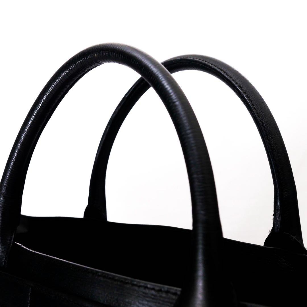 超美品　GUCCI グッチ　レザー　トートバッグ　バッグ　ビジネス　黒　袋付