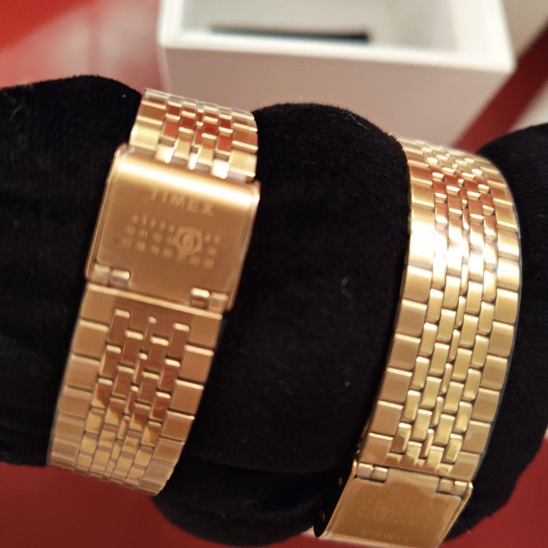 MM6 TIMEX ゴールド デジタル腕時計