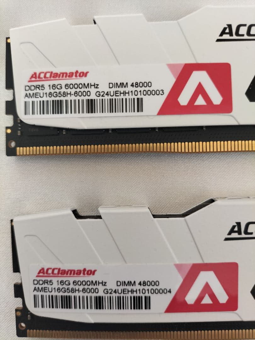 ACClamator DDR5 16GB 6000MHz メモリセット