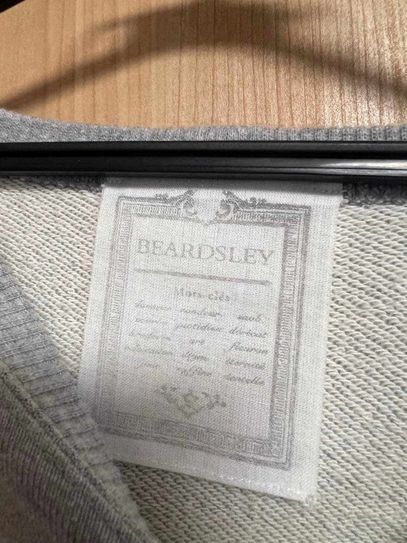 【ビアズリー 】BEARDSLEY ぷっくり裏毛袖ボリュームカットソー　グレー