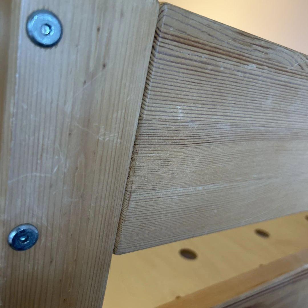 無印良品　パイン材ミドルベッド シンプルデザイン