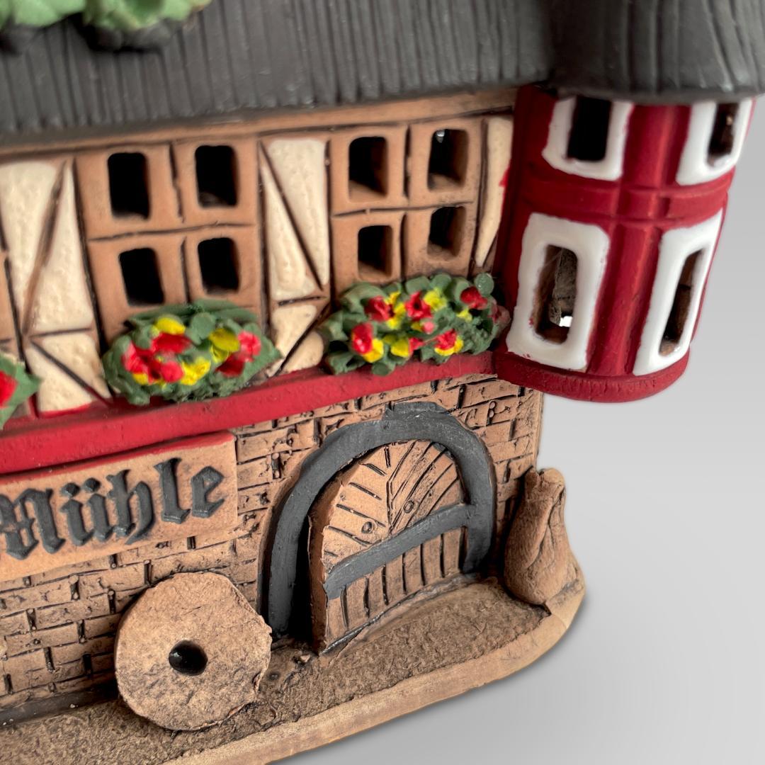 ドイツ製【Barbel Wahl】作 陶器 ミニチュア キャンドルハウス 工芸