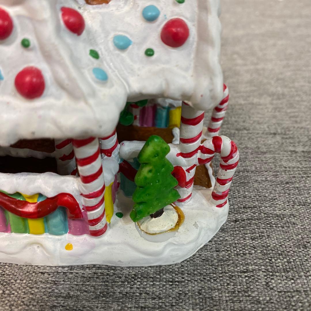 【海外雑貨】ライト付き ジンジャーブレッドハウス クリスマス