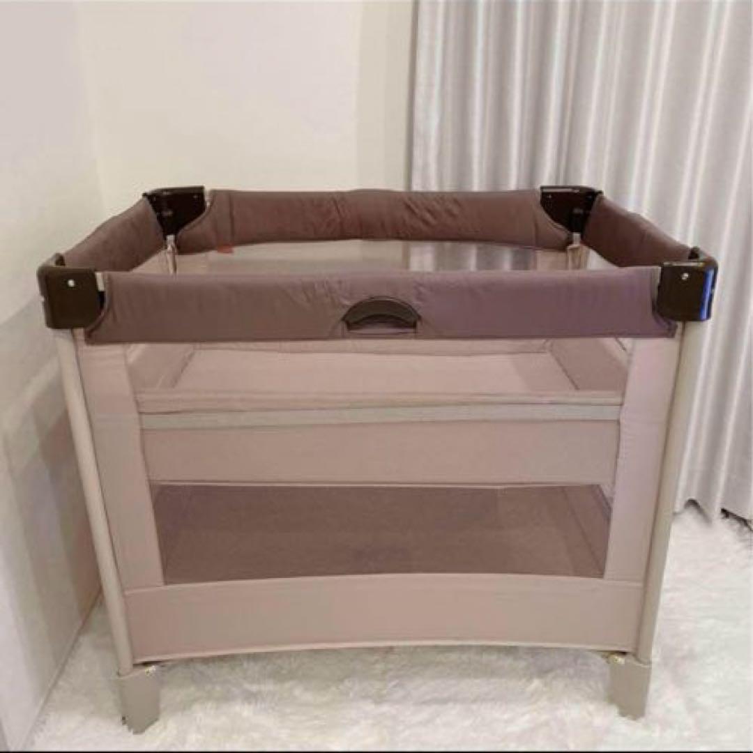 【布団付/欠品なし】Aprica ココネルエアー 折りたたみベビーベッド