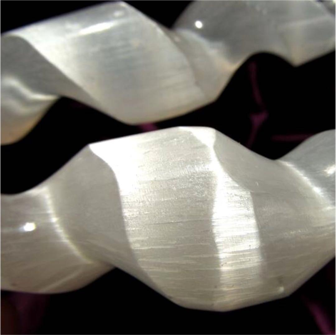 ★特選三石★強力な浄化作用♡【３本セット☆美品セレナイト♢スパイラルワンド】❤