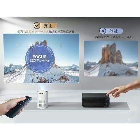 iFANR プロジェクター 小型 Bluetooth WiFi ホームシアター