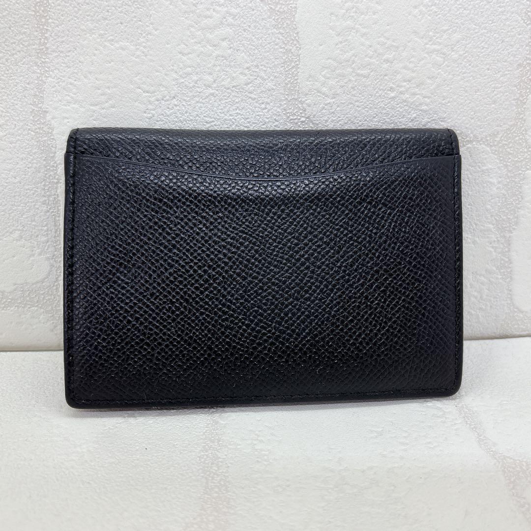 美品✨ブルガリ 名刺入れ カードケース ブルガリマン サークルロゴ 黒
