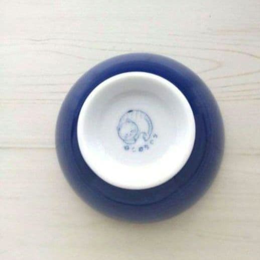 新品2点セット　美濃焼　ねこちぐら　茶碗　ミケ　猫　ねこ　ネコ