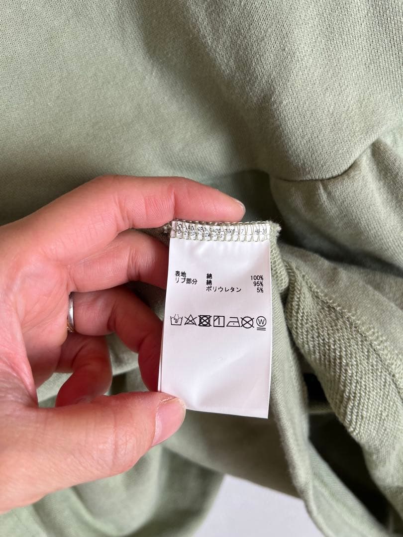 ピンクハウス 野いちごの森刺繍スウェット ハッカ ライトグリーン フリーサイズ